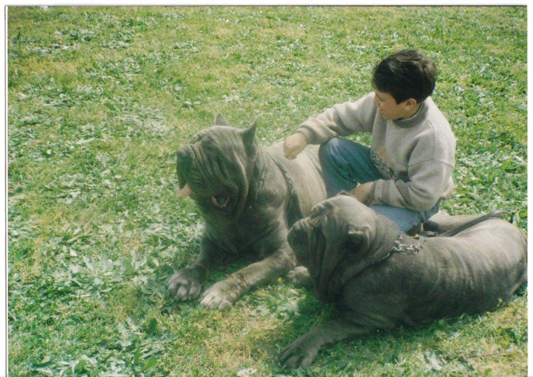 Hatrim della Grotta Azzurra con figlio